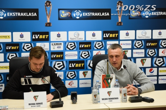 Konferencja prasowa po meczu z Koroną Kielce