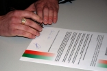 Podpisanie porozumienia kibiców