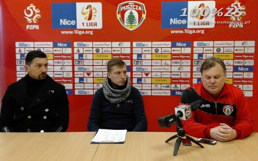 Konferencja prasowa po meczu w Niepołomicach