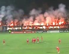 Pierwsza polowa meczu Zagłębie - GKS Tychy