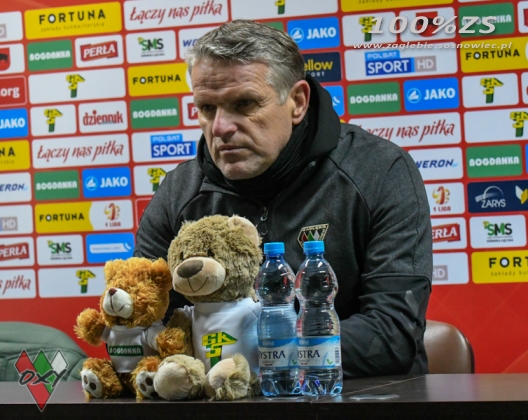 Konferencja prasowa po meczu w Łęcznej