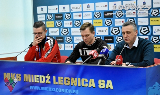 Konferencja prasowa po meczu w Legnicy