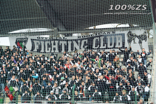 Doping kibiców Zagłębia w Legnicy