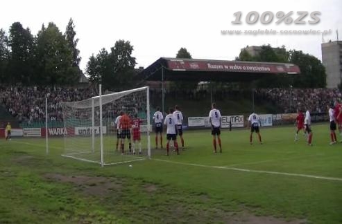 Bramka z meczu GKS tychy - Zagłębie