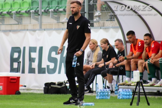 Wojciech Łobodziński po meczu w Bielsku-Białej