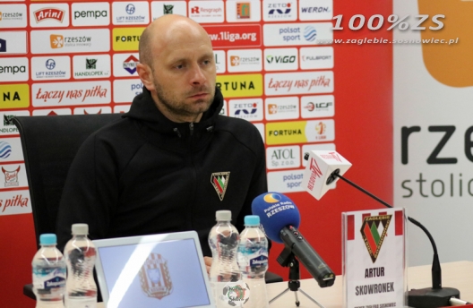 Konferencja prasowa po meczu z Resovią