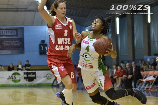 Koszykówka kobiet: JAS-FBG Zagłębie - Wisła Kraków 67:75