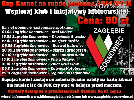 Kibicowskie karnety już w sprzedaży!!!