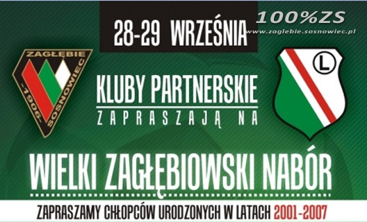 Zagłębiowski nabór roczników 2001-2007
