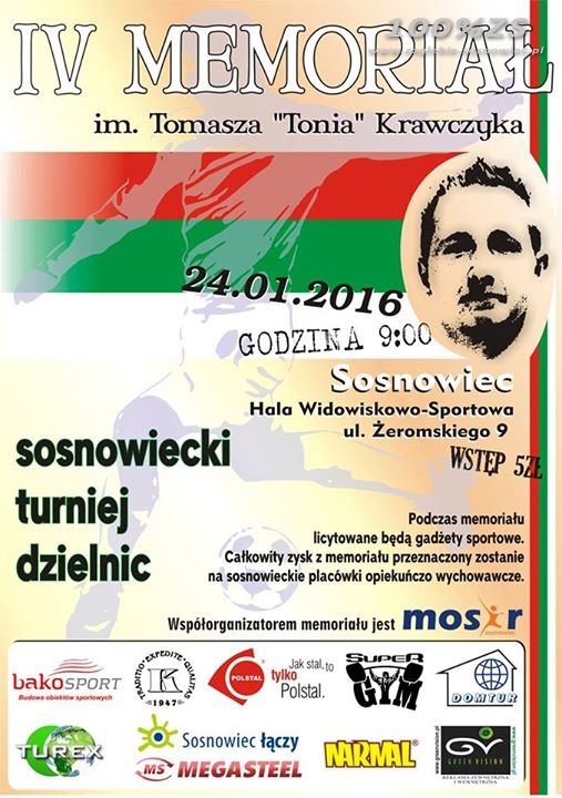 W niedzielę IV Memoriał Tomasza 