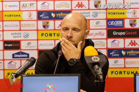 Konferencja prasowa po meczu w Głogowie